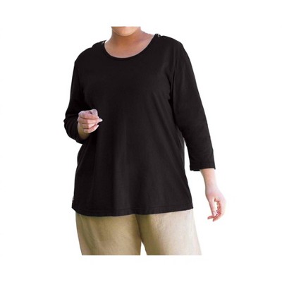 Women's 3/4 Sleeve U-Neck Long Sleeve Tunic - Plus - On The Plus Side
