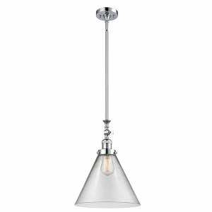 Cone - 1 Light Stem Hung Tiltable Mini Pendant In Industrial Style-18 Inches Tall and 12 Inches Wide - 1 of 1