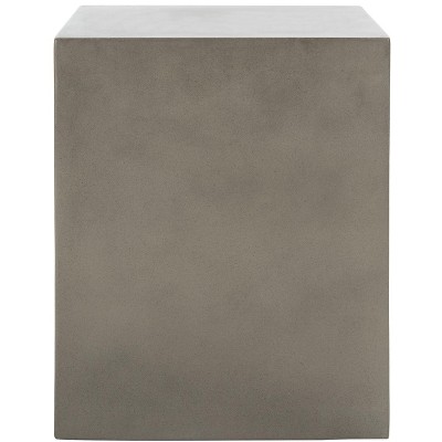 Mazza Dark Grey Concrete Outdoor Accent Stool