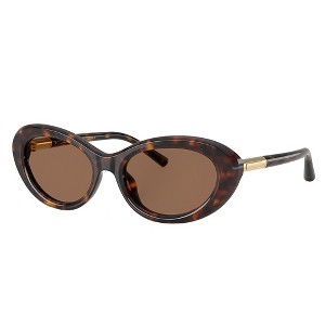 Dolce & Gabbana DG 4519 502/73 Womens Oval Sunglasses Havana 54mm - 1 of 3