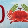 14"x22" Oversize Holiday Love Crab with Mittens Indoor Square Throw Pillow - Mina Victory - 3 of 4