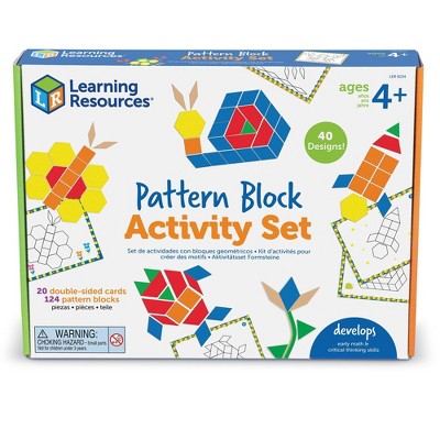 Learning Resources Ler0264 Pattern Block Activity Cards for sale online 