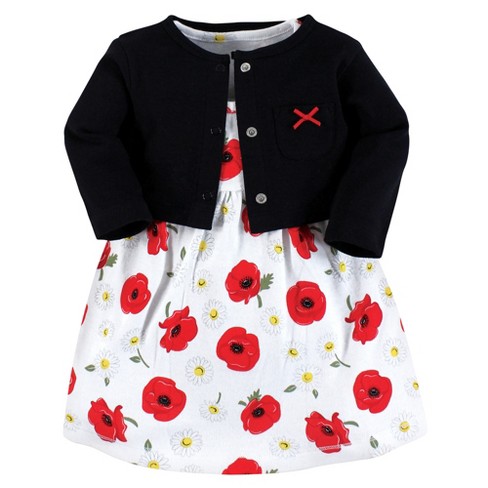 Baby dress clearance and cardigan set