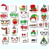Aoibox 32pcs Christmas Photo Booth Props Set Colorful Selfie Party Decorations for Kids Girls Christmas Tree Hat Glasses Gift Box - 3 of 4