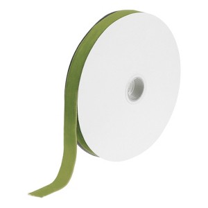 Unique Bargains DIY Gift Wrapping Soft Single Face Spool Silky Velvet Ribbon - 1 of 3