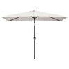 vidaXL Parasol 78.7 in.x118.1 in. Sand White Rectangular - 2 of 4