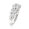 Ross-Simons 1.00 ct. t.w. Diamond Cluster Ring in 14kt White Gold - 3 of 4