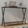 Garvee Narrow Console Table, 2-Tier Farmhouse Sofa Table with Shelves, 41.3 Inch Long Hallway Table, Behind Couch Table - 2 of 4