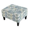 CAVINAS Modern 18.5"H Square Ottoman Bench,Footrest Ottoman with Birch Wood Legs, Modern Bench for Living Room - 3 of 4