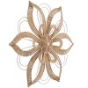 Rattan Floral Daisy Wall Decor With Metal Wire Brown - Olivia & May : Target