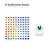 Unique Bargains Laser Capital Alphabet Round Self-Adhesive Reflective Letter Stickers 10 Pcs - 2 of 4