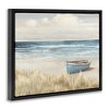 Stupell Industries Boat on Grassy Shore Gold Framed Floater Canvas Wall Art - 3 of 4