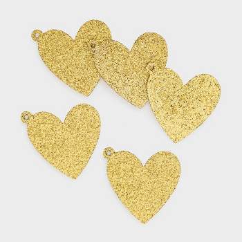 150ct Heart Shaped Push Pins Gold - Sugar Paper Essentials : Target