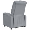 vidaXL Modern Relaxation Recliner in Light Gray Polyester Fabric - Comfortable Seat Filled with Sponge & PP Cotton - Light Gray - 4 of 4