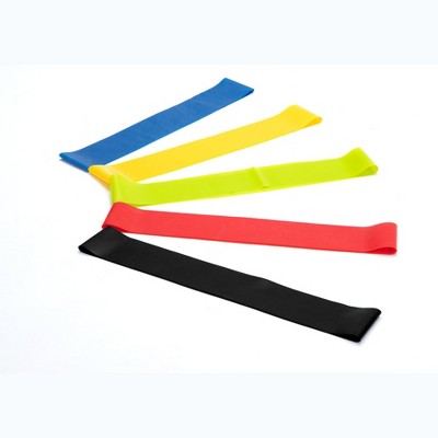 Mind Reader Resistance Loop Resistance Exercise Bands For Home Fitness, Set of 5, Multi-Color