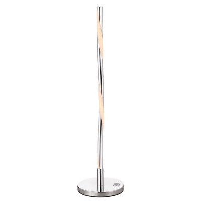 23.5" Nile Integrated Table Lamp (Includes LED Light Bulb) Silver - JONATHAN Y