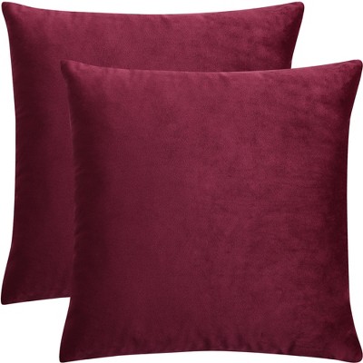 PiccoCasa Soft Velvet Solid Cushion Throw Pillow Covers 2 Pcs