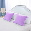 PiccoCasa Oxford Cotton Soft Bedroom Solid Pillowcase 2 Pcs - 3 of 4