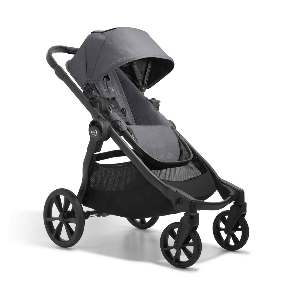 Baby Jogger City Select 2 Stroller - Radiant Slate: Infant Compatibility, Adjustable Handle, Dual Conversion, Foam Tires