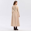Women's Long Sleeve Woven Knit Midi Sweater Dress - A New Day™ - 2 of 3