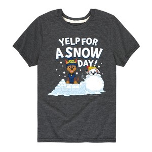 Boys' - Paw Patrol - Yelp For Snow Day Short Sleeve Graphic T-Shirt - 1 of 4