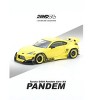 Toyota GR86 "Pandem" RHD (Right Hand Drive) Yellow 1/64 Diecast Model Car by Inno Models - 4 of 4