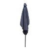 TiramisuBest 6x9ft Outdoor Patio Waterproof Umbrella with Crank & Push Button Tilt (without Flap) for Garden, Backyard, Pool, Market - Navy Blue - 3 of 4