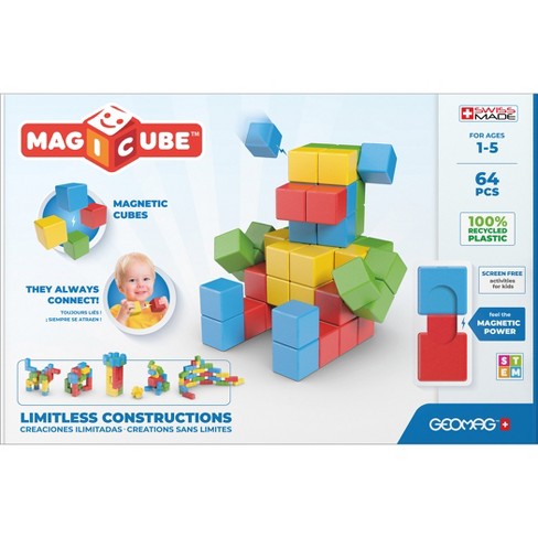 GEOMAG Color Magnetic Construction Set (64 Pieces) – Little Red Hen