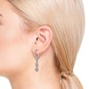 Elegant Two-Stone Dangle Huggie Earrings with a Modern Design for a Stylish and Sophisticated Look - 2 of 3