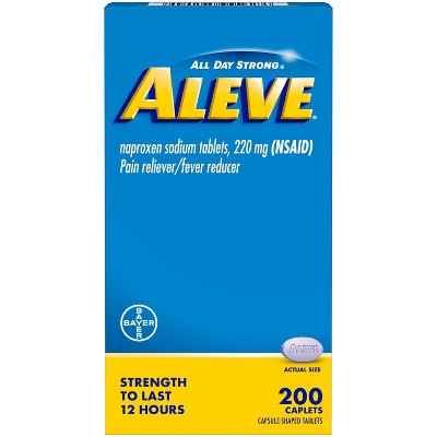 Aleve Naproxen Sodium Caplets (NSAID) - 200ct