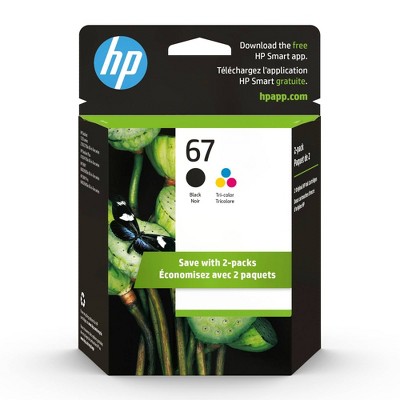 HP 67 Tri-color/Black Ink Combo Pack