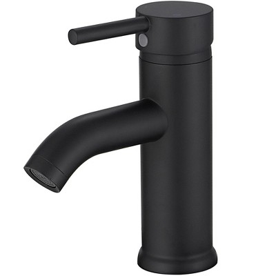 BWE Single Hole Single-Handle Bathroom Faucet With Pop Up Drain
