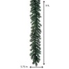 Sullivans Artificial Douglas Pine Garland 108"L Green - 2 of 4