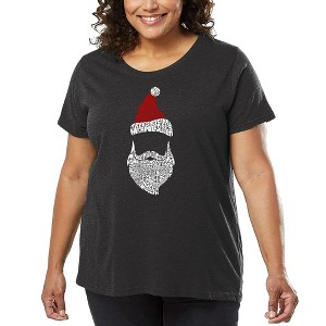 LA Pop Art Women's Word Art T-shirt - Santa Claus - 1 of 4