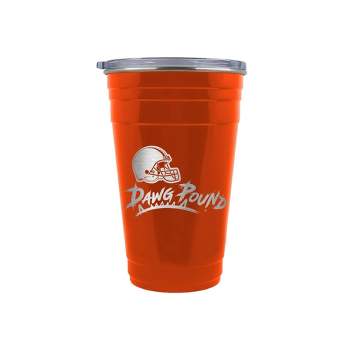 NFL Cleveland Browns Squeezy Water Bottle. BPA Free Holds 32 Ounces