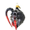 Morawski 4.0 Inch Black & Silver Faced Krampus Ornament Halloween Santa Devil Chort Tree Ornaments - 3 of 3