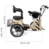 Topteng Electric Trike for Adult, Folding Three-Wheel E-Bike with Rear Seat and Thickened Tire - 4 of 4