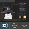VAXCEL Westport Steel LED Compatible Black Motion Sensor Dusk to Dawn Outdoor Wall Light Coastal Clear Glass - 4 of 4