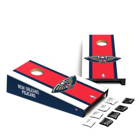 New Orleans Pelicans Basketball Court Cornhole Boards