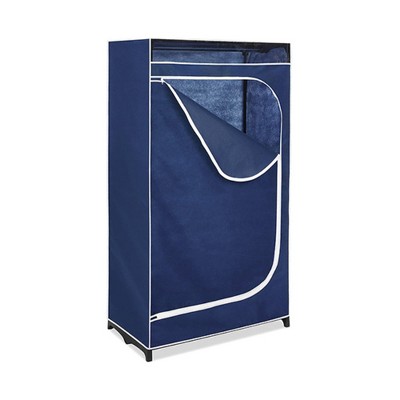 Vtec Trading Blue Freestanding Garment Wardrobe Closet