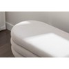 Sapphtopaz Storage Bench Velvet Fabric Accent Stools with Wood Legs Bedroom Bench Ottoman with Storage for Living Room, Bedroom, and Entryway - 4 of 4