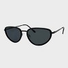 Plastic Metal Combo Cateye Sunglasses - Wild Fable™ Black - 2 of 2