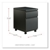 Alera File Pedestal with Full-Length Pull, Left or Right, 2-Drawers: Box/File, Legal/Letter, Charcoal, 14.96" x 19.29" x 21.65" - 2 of 4