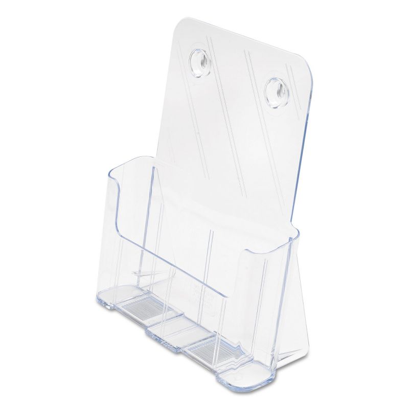 Deflecto DocuHolder for Countertop or Wall Mount Use 9 1/4w x 3 3/4d x 10 3/4 Clear 77001, 5 of 9