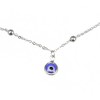 Unique Bargains Layered Choker Necklace Adjustable Eye Pendant Necklaces for Women Silver Tone 1PC - 3 of 4