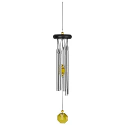 Woodstock Chimes Signature Collection, Woodstock Chakra Chime, 17'' Citrine Wind Chime CCCI