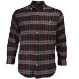 Falcon Bay Mens Big and Tall Soft Yarn Dyed Button Down Flannel Shirt