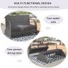 Versatile Outdoor Loveseat That Converts To Four Seats And A Table,Outdoor Patio Sofa - Maison Boucle - 2 of 4