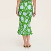 Women's Classic Rose Linen Fit and Flare Midi Skirt -  kate spade new york x Target Green/Blue - 2 of 4