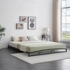 Homhougo 6 Inch Metal Platform King Size Bed Frame Low Profile with Sturdy Steel Slats Support Black - 4 of 4